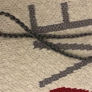 Necklace chain 925 Sterling silver braided